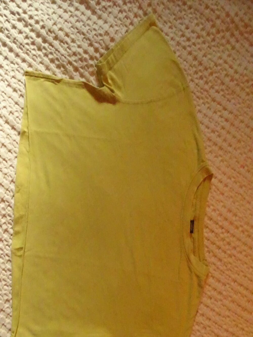 Wild Fable Boxy Cropped Tee Size S Chartreuse Lime Green Exposed Seam Detail